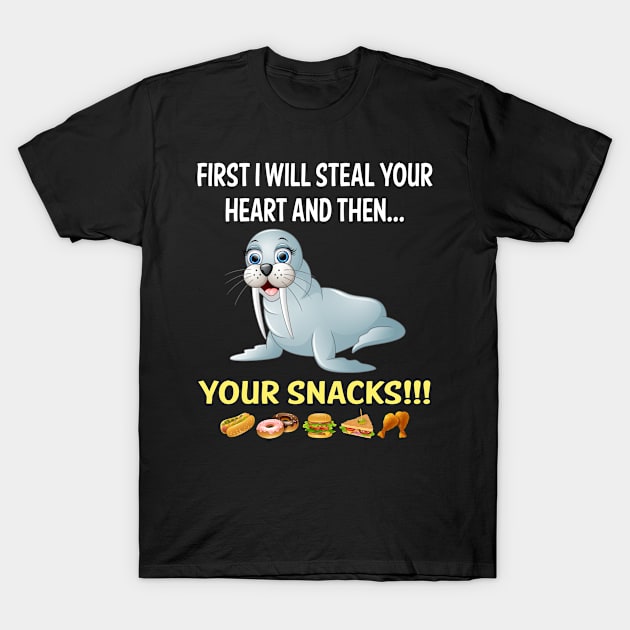 Steal Heart Walrus 92 T-Shirt by blakelan128